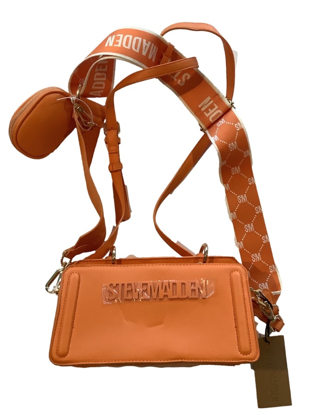 Steve Madden BEVIE Mango Satchel Crossbody Bag New